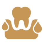 icon of tooth with bleeding gums