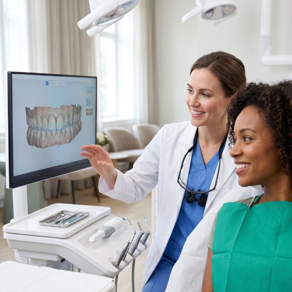 dentist and patient