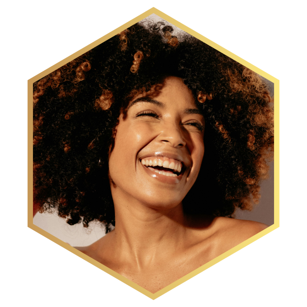 confident woman smiling