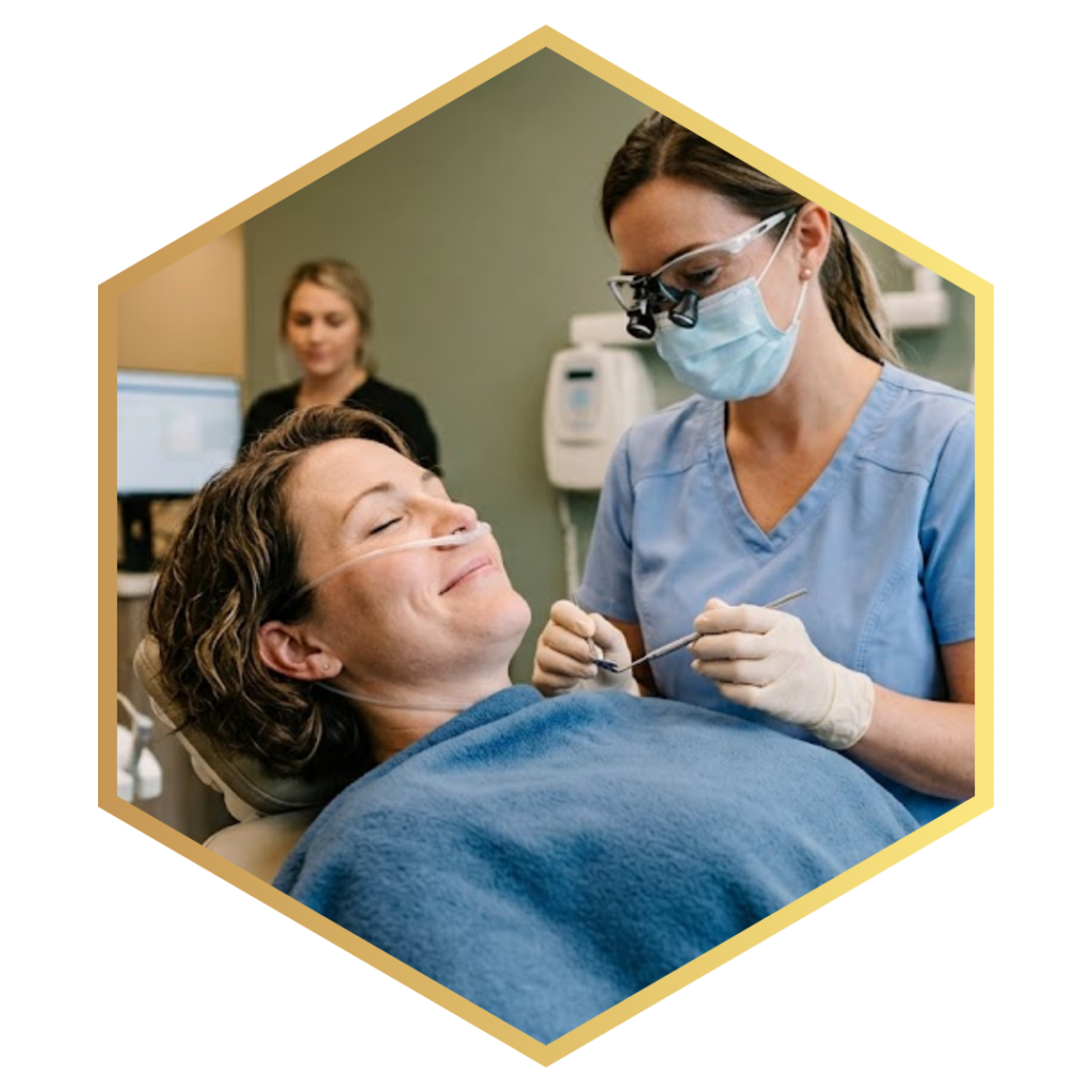 person under sedation for procedure