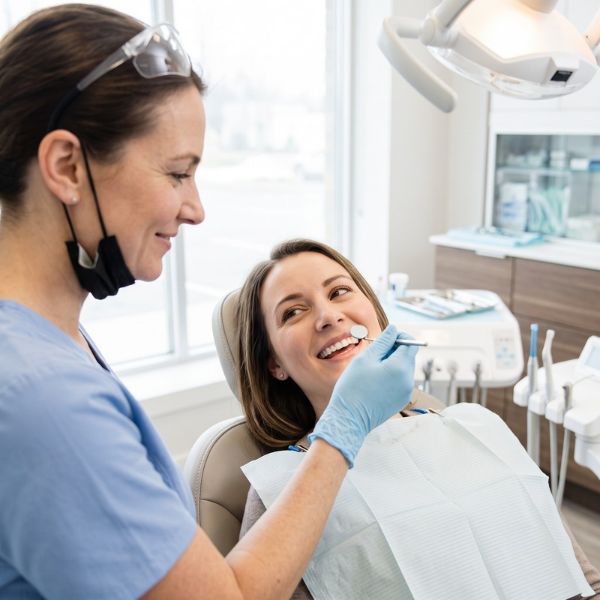 patient and dentist