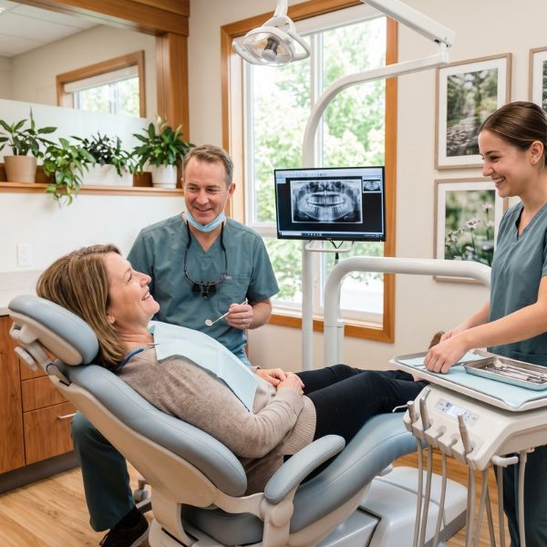 dentist and patient