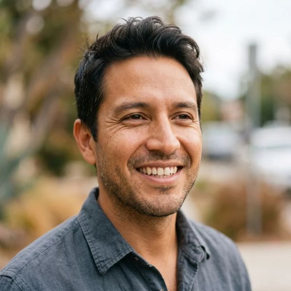 man smiling