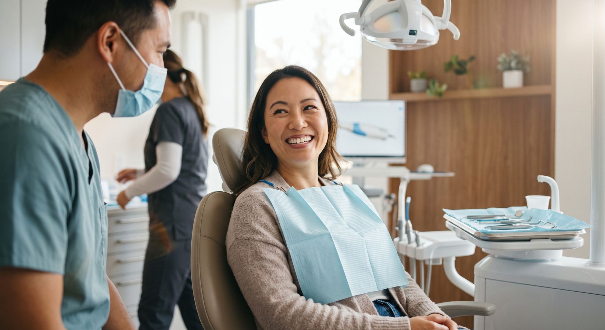 dentist and patient