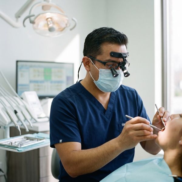 dentist and patient
